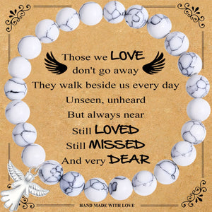 Guardian Angel Gift, Little Hug from Heaven Natural Stone Angel Bracelet