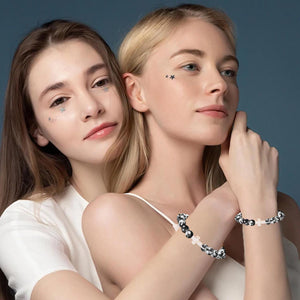 Natural stone cross bracelet