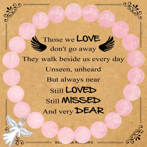 Guardian Angel Gift, Little Hug from Heaven Natural Stone Angel Bracelet