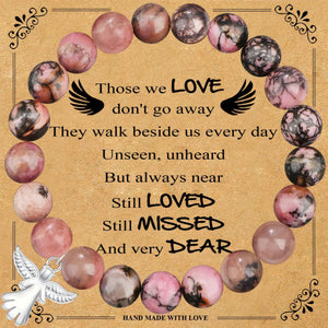 Guardian Angel Gift, Little Hug from Heaven Natural Stone Angel Bracelet