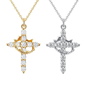 Crown Cross Necklace