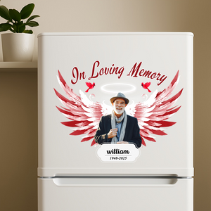 In Loving Memory - Personalized Photo Memorial Decal