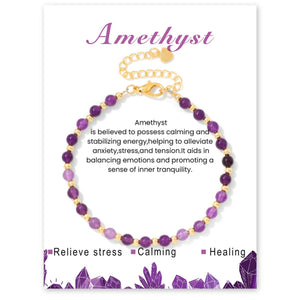 4mm healing stone beaded bracelet