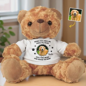 When You Miss Me - Memorial Personalized Litter Bear Plush For Pet Lovers