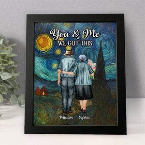 You & Me We Got This Starry Night Personalized Picture Frame Anniversary Gifts For Couple
