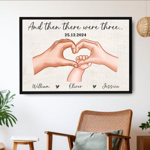 Personalized First-Time Parents Canvas: A Tribute to Love, Celebrating a Special Moment