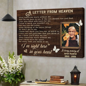 Personalized Canvas Prints, Custom Photo And Name, Memorial Gift, Sympathy Gifts, Remembrance Gifts, Remembrance Gifts