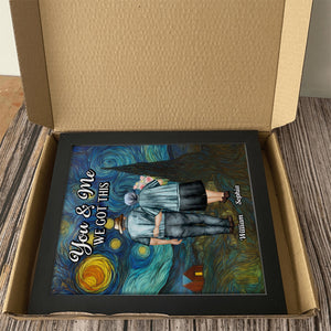 You & Me We Got This Starry Night Personalized Picture Frame Anniversary Gifts For Couple