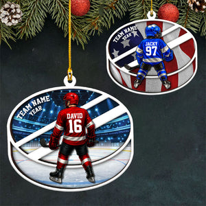 Hockey Player Ornament - Personalized Gifts For Players