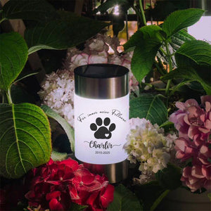 Personalized dog and cat paw prints waterproof solar garden lamp