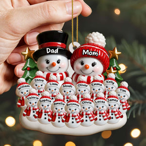 Create A Heartwarming Family Christmas, Personalized Wood Ornament, Gift For Family
