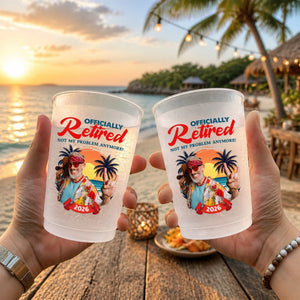 Custom Photo Party Cups - Personalized Funny Retirement Gifts For Her, Him