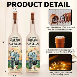 From Our First Kiss - Personalized Custom Bottle Lamp