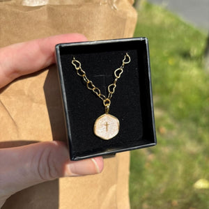 Enamel Mini Cross Necklace, Tiny Cross Necklace, Religious Necklace