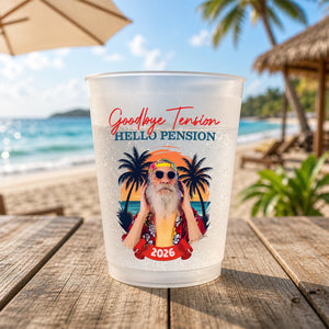 Custom Photo Party Cups - Personalized Funny Retirement Gifts For Her, Him