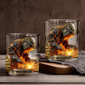 Strong Welder - Personalized Welder Whiskey Glass