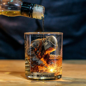 Strong Welder - Personalized Welder Whiskey Glass