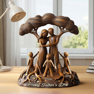 To Us You're The World - Personalized Father Custom Shaped Acrylic Plaque