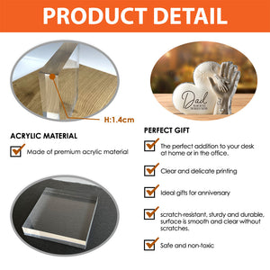 Dad You Are The Piece That Holds Us Together - Personalized Father Custom Shaped Acrylic Plaque