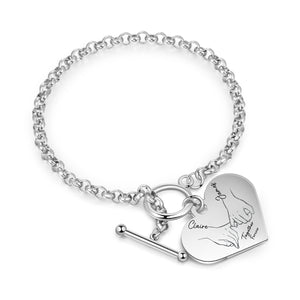 I Love You Forever & Always - Couple Personalized Bracelet