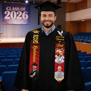 Always On My Mind - Personalized Custom Graduation Stole