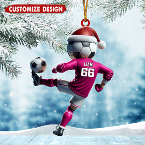 Soccer Player Ornament - Personalized Christmas Gifts For Soccer Lover
