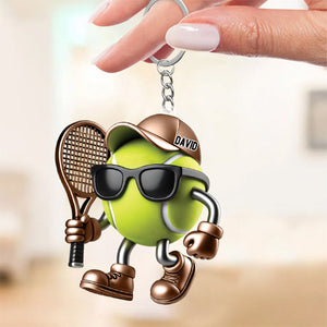 Tennis Custom Color And Name - Personalized Acrylic Keychain
