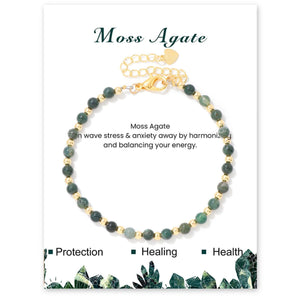 4mm healing stone beaded bracelet