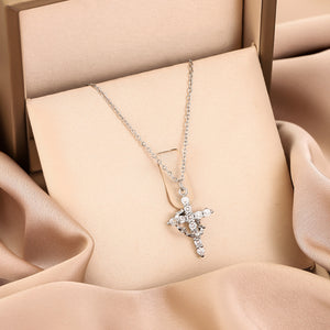 Crown Cross Necklace