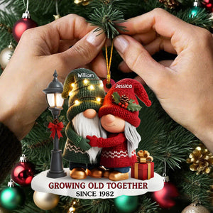 Personalized Anniversary Christmas Ornament Wedding Gifts For Husband And Wife, Him And Her - Our Story Continues