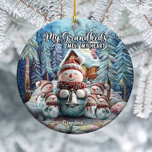 Sweet Grandma β Personalized Merry Christmas Ornament