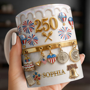 Gift For Patriots & USA Lovers – Personalized "Celebrating Freedom" Mug