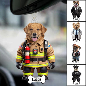 Personalized Photo Cute Dog Cat Acrylic Ornament Gift For Dog Lovers Cat Lovers