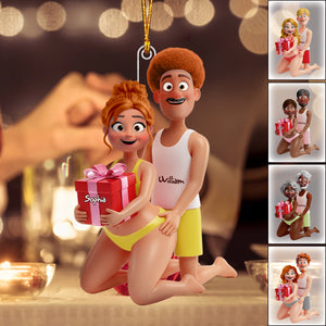 Personalized Playful Couple Acrylic Ornament Gifts For Couples