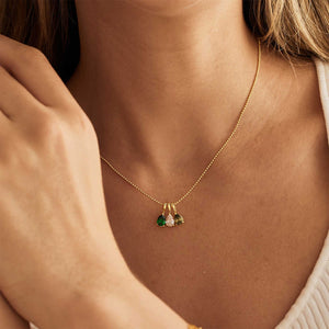 Custom Birthstone Necklace, Anniversary Family Gift for Mom, Bridal Gift for Grandma, Mothers Day Gift for Her