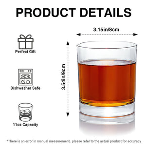 Personalized Drinking Glass – "Power Fist" Design – A Cool Gift For Dad