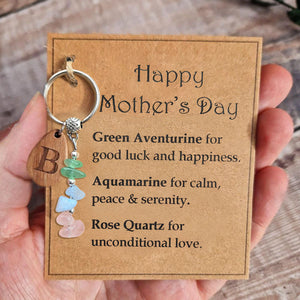 Personalized Crystal Keyring Gift For Mother's Day