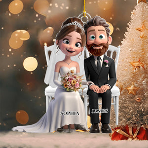 Wedding Couple Acrylic Ornament- Personalized Gifts For Couple