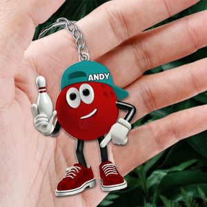 Custom Bowling Ball Keychain,Unique Gifts For Bowling Lover