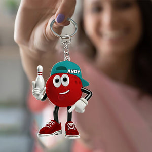 Custom Bowling Ball Keychain,Unique Gifts For Bowling Lover