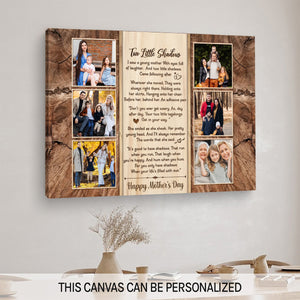 Meaningful Poem Gift For Mom, Custom Photo Canvas