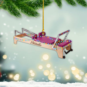 Personalized Pilates Equipment Xmas Ornament, Pilates Art, Colleague Gifts, Pilates Equipment Ornament