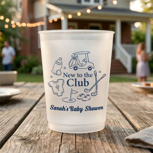 Personalized Golf Baby Shower Cups – Custom Party Favors