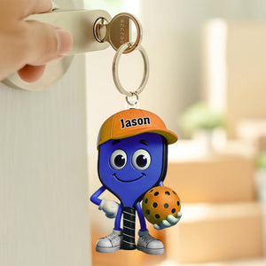 Personalized Pickleball Acrylic Keychain, Gift for pickleball lovers