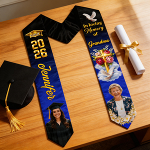 Always On My Mind - Personalized Custom Graduation Stole