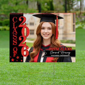 Class of 2026 Lawn Sign β Personalized Graduation Yard Decoration