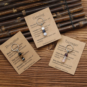 Crystal keychain,Healing crystals,Sad, A new beginning,Love yourself, Good luck with that,Success,Crystal gift