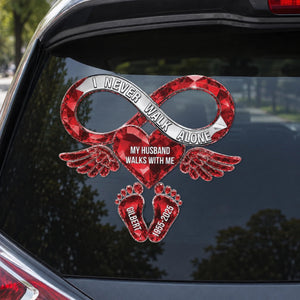Memorial Gift For Loss Of Loved One โ Personalized Decal "Your Love Still Rides Beside Me Every Day"