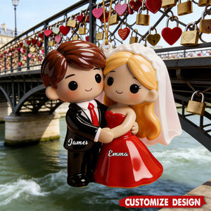 Personalized Couple Ornament for Valentine‘s Day - Engrave Your Promise