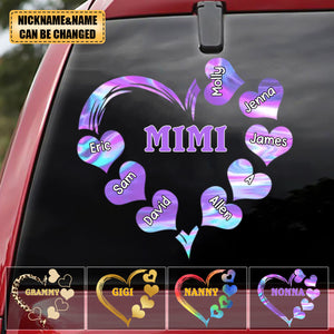 Personalized Grandma Mom Sweet Heart Decal